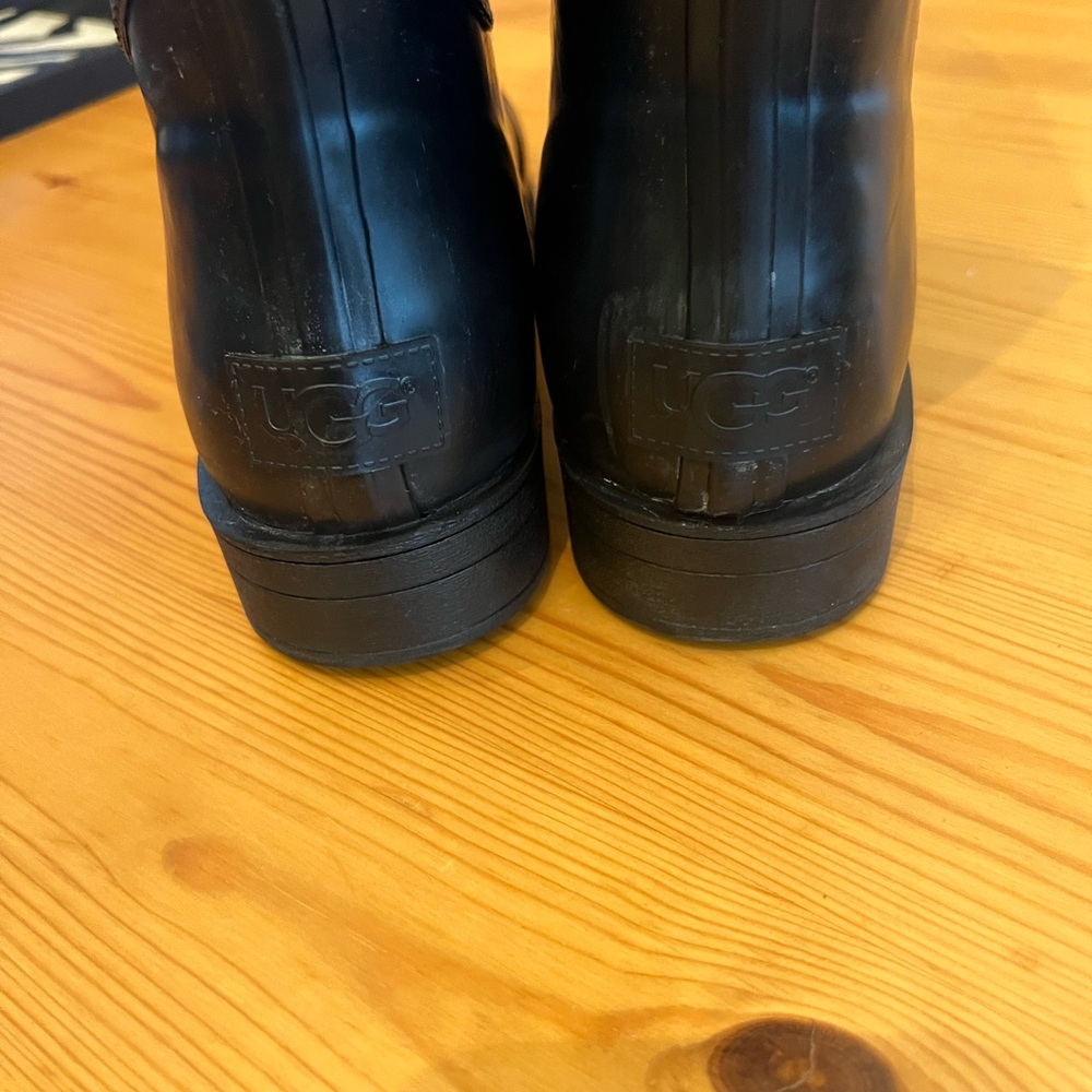 UGG Black Rain Boots